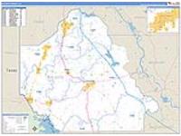 Desoto Parish (), La Carrier Route Wall Map