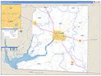 Decatur, Ga Carrier Route Wall Map