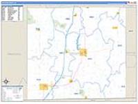Decatur, Ia Carrier Route Wall Map