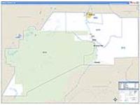 Denali Borough (), Ak Carrier Route Wall Map
