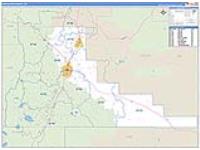 Deschutes, Or Carrier Route Wall Map