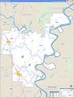 Desha, Ar Carrier Route Wall Map