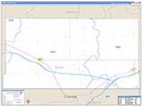 Deuel, Ne Carrier Route Wall Map