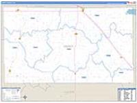 Dewey, Ok Carrier Route Wall Map