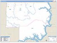 Dewey, Sd Carrier Route Wall Map