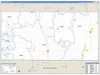 Dickey, Nd Carrier Route Wall Map