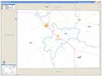 Dimmit, Tx Carrier Route Wall Map