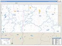 Divide, Nd Carrier Route Wall Map