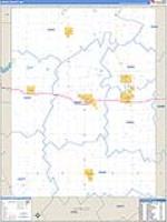 Dodge, Mn Carrier Route Wall Map