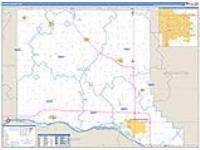 Dodge, Ne Carrier Route Wall Map