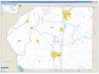 Dooly, Ga Carrier Route Wall Map
