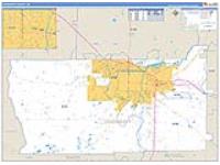 Dougherty, Ga Carrier Route Wall Map