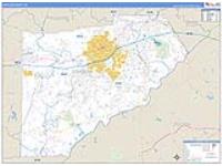Douglas, Ga Carrier Route Wall Map