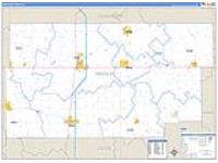 Douglas, Il Carrier Route Wall Map