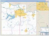 Douglas, Ks Carrier Route Wall Map