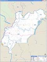 Douglas, Wa Carrier Route Wall Map