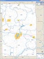 Dunn, Wi Carrier Route Wall Map