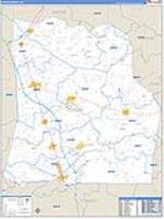 Duplin, Nc Carrier Route Wall Map