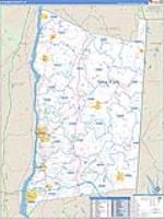 Dutchess, Ny Carrier Route Wall Map