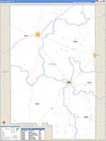 Duval, Tx Carrier Route Wall Map