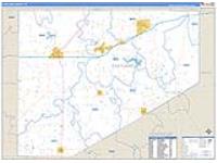 Eastland, Tx Carrier Route Wall Map