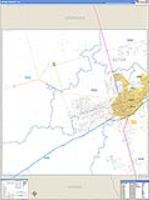 Ector, Tx Carrier Route Wall Map