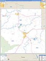 Eddy, Nm Carrier Route Wall Map