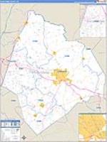 Edgecombe, Nc Carrier Route Wall Map
