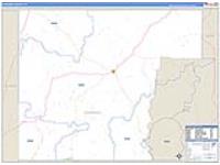 Edwards, Tx Carrier Route Wall Map
