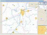 Effingham, Il Carrier Route Wall Map