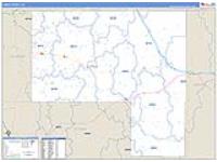 Elbert, Co Carrier Route Wall Map