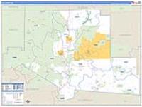 Elk, Pa Carrier Route Wall Map