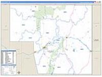 Elko, Nv Carrier Route Wall Map
