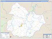 Elliott, Ky Carrier Route Wall Map