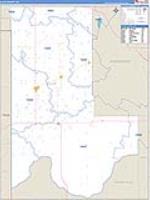 Ellis, Ok Carrier Route Wall Map