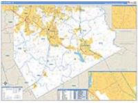 Ellis, Tx Carrier Route Wall Map
