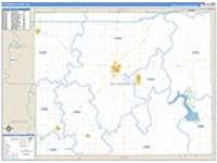 Ellsworth, Ks Carrier Route Wall Map