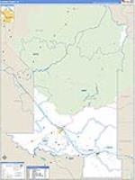 Elmore, Id Carrier Route Wall Map