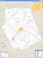 Erath, Tx Carrier Route Wall Map