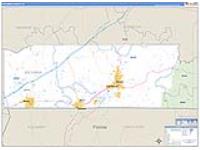 Escambia, Al Carrier Route Wall Map