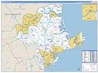 Essex, Ma Carrier Route Wall Map