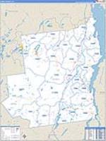 Essex, Ny Carrier Route Wall Map