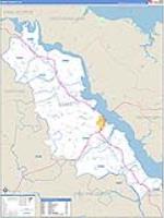 Essex, Va Carrier Route Wall Map