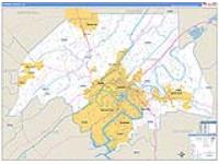 Etowah, Al Carrier Route Wall Map