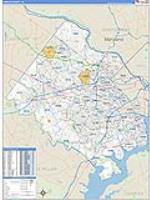 Fairfax, Va Carrier Route Wall Map