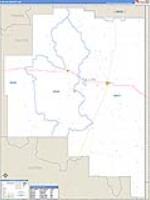Fallon, Mt Carrier Route Wall Map