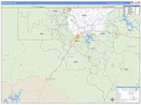 Fannin, Ga Carrier Route Wall Map