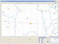 Faulk, Sd Carrier Route Wall Map