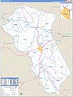 Fauquier, Va Carrier Route Wall Map