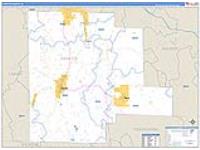 Fayette, Al Carrier Route Wall Map